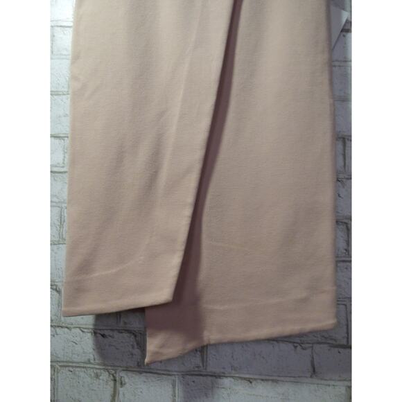 $220 N Nicholas Petal Pink Ponti Wrap Front Skirt 4 US 8UK NWT - Picture 5 of 11